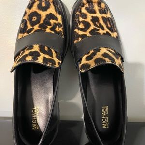 Leopard loafers